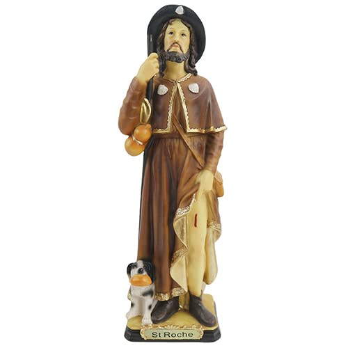 Estatua St Roche 12 pulgadas