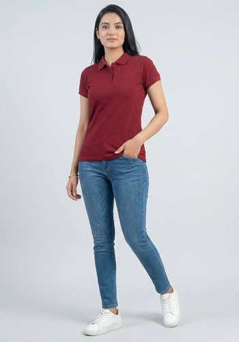 Image of Wear Your Opinion Womens Polo Collar Neck T-Shirt Top (Design: Solid)