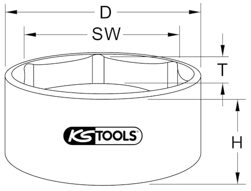 Clé pour écrous d'essieu 1" 460.0305 KS TOOLS : fini les écrous foirés