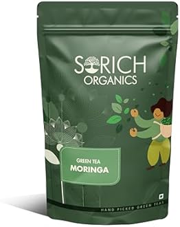 Sorich Organics Moringa Green Tea 50gm | Green Tea | Green Tea Loose Leaves | Immunity Booster | High Antioxidants | Improves Metabolism | Cold Relief