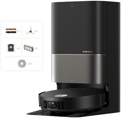 DREAME X50 Ultra Complete Robot Aspirapolvere, Sistema di Aggiramento Ostacoli AI e Navigazione a 360°, Aspirazione Fino a 20.000 Pa, Pulizia Profonda da Bordo a Bordo, Spazzola Districante