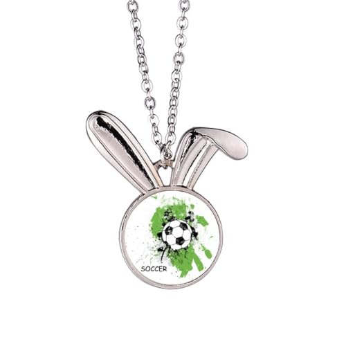 Collier lapin de football en acier pour enfant passionné