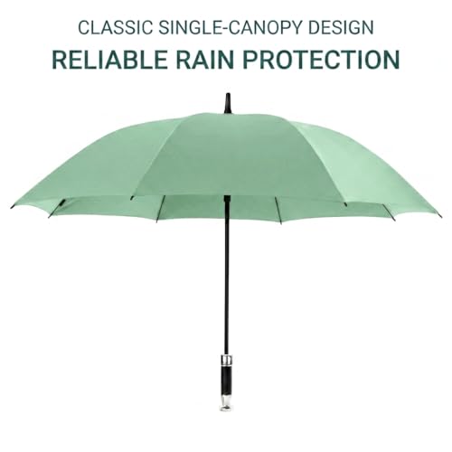 Image of GINOYA BROTEHRS Automatic Open & Close Umbrella with UV Protection - Large Windproof Stick & Compact Folding Travel Umbrella, Waterproof Heavy Duty Frame for Men & Women