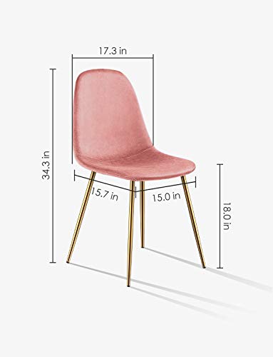 image for Kealive Dining Chair for Kitchen Dining Room Set of 4 Mid Century Mode