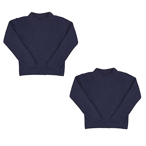 Blusa Bebê Menino Em Tricô Azul Marinho Ternura Fofinho-1