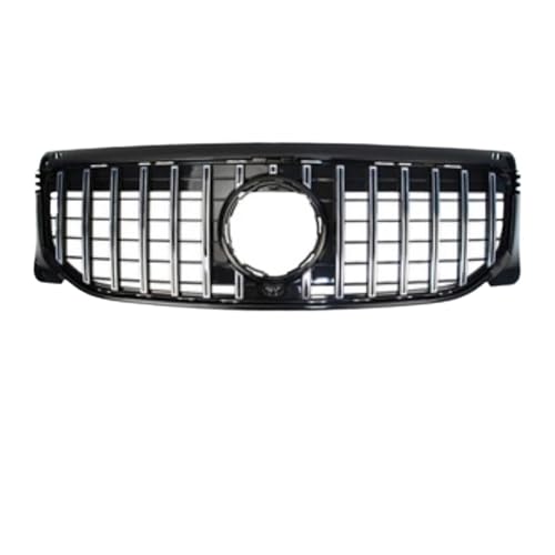 グリル、 メルセデスベンツ GLB X247 W247 2020-2023 220 250 AMG フロントインレットグリル バンパーグリル ミドルグリッドメッシュ チューニングパーツに適合(GT Silver)