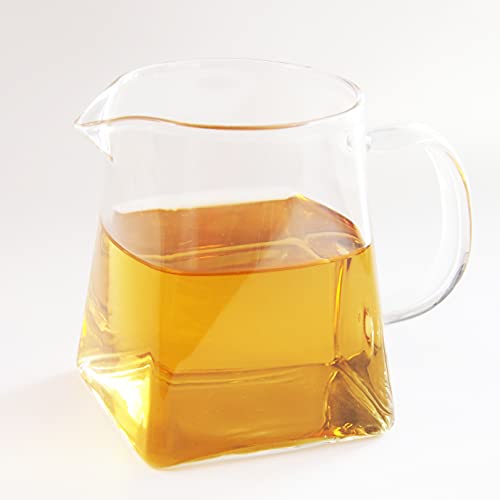 Teetasse aus Glas, klein, hitzebeständig, 350 ml, mit Griff, Cha Hai Gong Dao Bei Gongfu Teeservice Cover