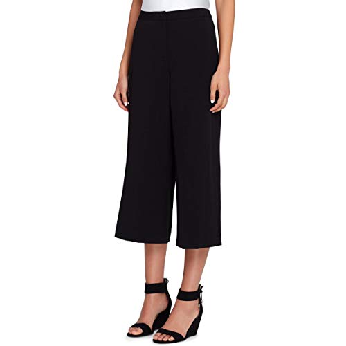 TAHARI Womens Cropped Dress Pants, Black, 6P