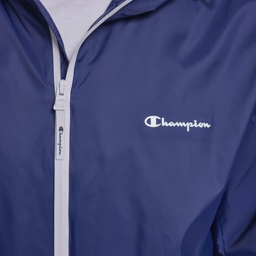 Champion Men's Water Resistant Rain Hoody, Navy Peacoat, Small - image 3