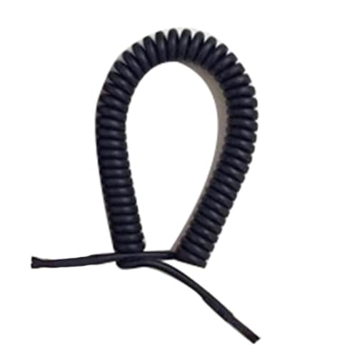 Câble spiralé carré ultra résistant avec fil à ressort 3 mètres 4 noyaux 0.2mm2
