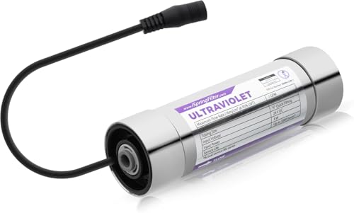 iSpring UVF8 LED UV Water Filter, Add-on Kit for Under Sink Water Filtration Systems, Mercury-Free, Stainless Steel