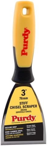 Purdy 14A900430 Surface Prep Tool Stiff Angled Blade Contractor Putty Knife & Scraper, 3 inch