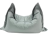 MaxiBean Large Bean Bag Chair for Kids and Children - Gaming BeanBag Cushion with Filling Beans Included, Perfect for Living Room, Bedroom, Garden Room, and Outdoor Use Weather Resistant - Grey