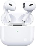 【Apple 認証品】iphone 純正 ワイヤレス イヤホン Airpods Bluetooth 5.3ブルートゥース イヤホン えあーぽっず HiFi音質 ENCノイズキャンセリング AAC/SBC 多機能タッチ簡単操作 30長時間再生 IPX7防水 iPhone/iPad/AirPods対応(ホワイト)