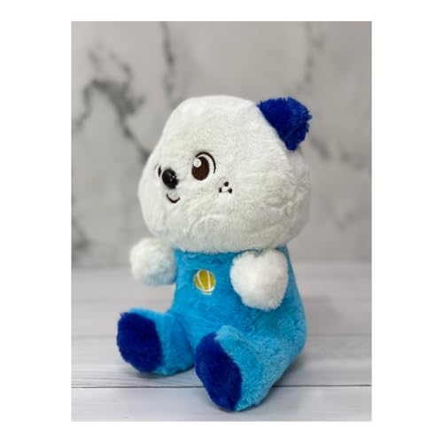 Image of ADORA Cute Blue & White Bear Soft Toy - 25cm Stuffed Animal Plushie for Kids & Adults | Ultra-Soft Teddy Bear Plush for Boys, Girls, and Baby Showers | Huggable & Adorable Plush Toy