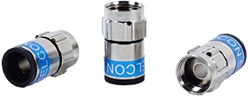 Cabelcon F-6-TD Self Install 5.1 Blau Compression Plug NiTI O-Ring 100 pcs, Silber / Blau