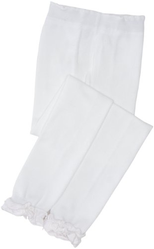 Jefferies Socks Girls 2-6x Pima Cotton Ruffle Footless Tight