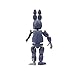 Five Nights at Freddy’s 6-Inch Endo-Series Collector Figure: Endo-1 with Classic Bonnie & Withered Bonnie Pieces - Articulated Figure with Classic and Withered Bonnie Parts