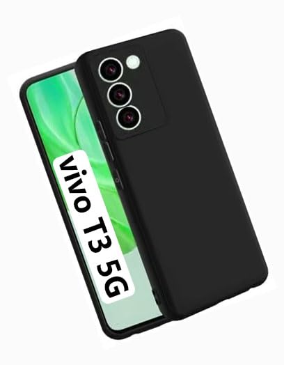 COBERTA Back Cover for vivo T3 5G Back Cover Case - Black Silicon (B0CYSRR4GK) Amazon Price History, Amazon Price Tracker