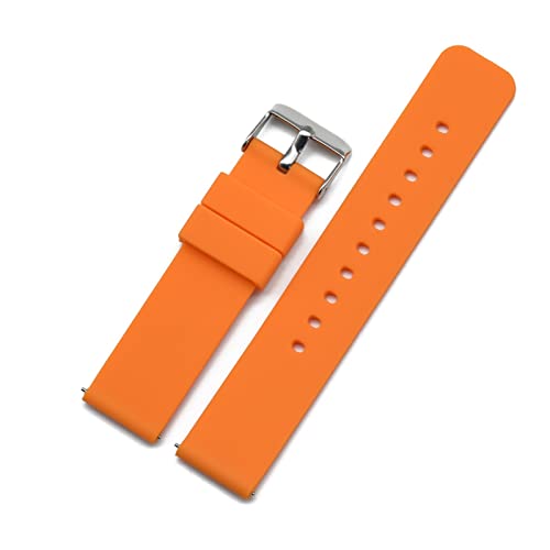 Bracelet en silicone 20mm 22mm plat et lisse pour montre Haylou