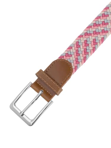 Unisex Braided Stretch Belts, Multicolored Elastic Woven Golf Jean Belt Waistband for Men and Women2