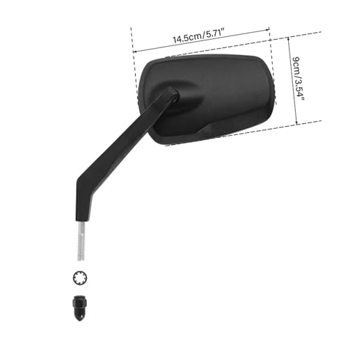 Espejo retrovisores para Touring Road Glide accesorios de aluminio negro 1982-2023 2
