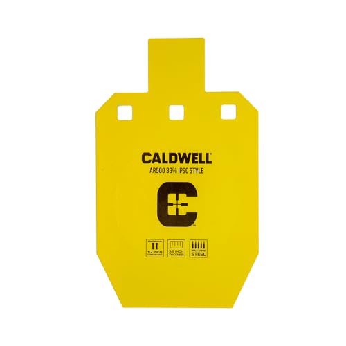 Caldwell AR500 33 IPSC cible en acier robuste pour entraînement au tir sportif
