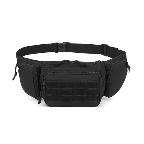 SPEEDEVE Marsupio Sportivo Uomo Donna Marsupio Trekking Bum Bag per Corsa Ciclismo Escursione Campeggio,Nero