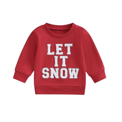 Toddler Boy Girl Cute Long Sleeve Holly Jolly Oversized Sweatshirts Infant Newborn Baby Christmas Clothes