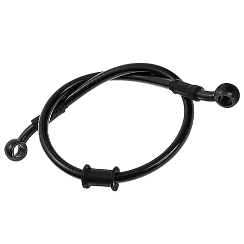 MOCNT 90cm Tubo de Freno de Moto Latiguillo de Aceite Freno para Motocicleta Manguera de Tubo de Embrague Freno Reforzado Hidráulico Acero Trenzado Línea de Tubo Motocross Negro
