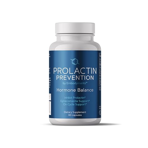 Prolactin Prevention, Prolactin Support Supplement, Inhibits Prolactin, Supports Dopamine, for Gynecomastia and Post Cycle Support, 60 Capsules