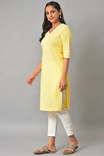 Image of Aurelia Women Cotton Regular Fit Regular Kurta