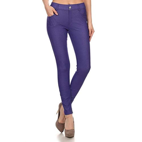 Image of YELETE Women's Basic Five Pocket Stretch Jegging Tights Pants