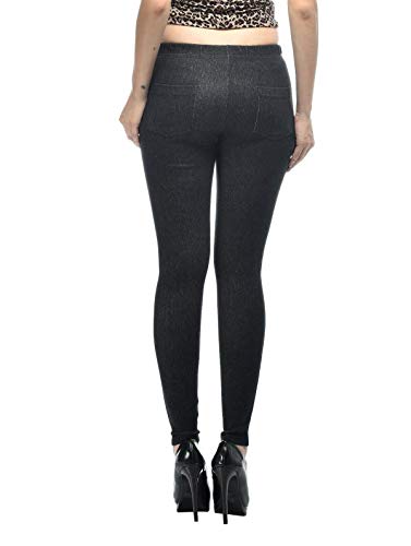Image of Frenchtrendz Women's Slim Fit Mid Rise Stretchable Cotton Modal Spandex Jegging Pull On