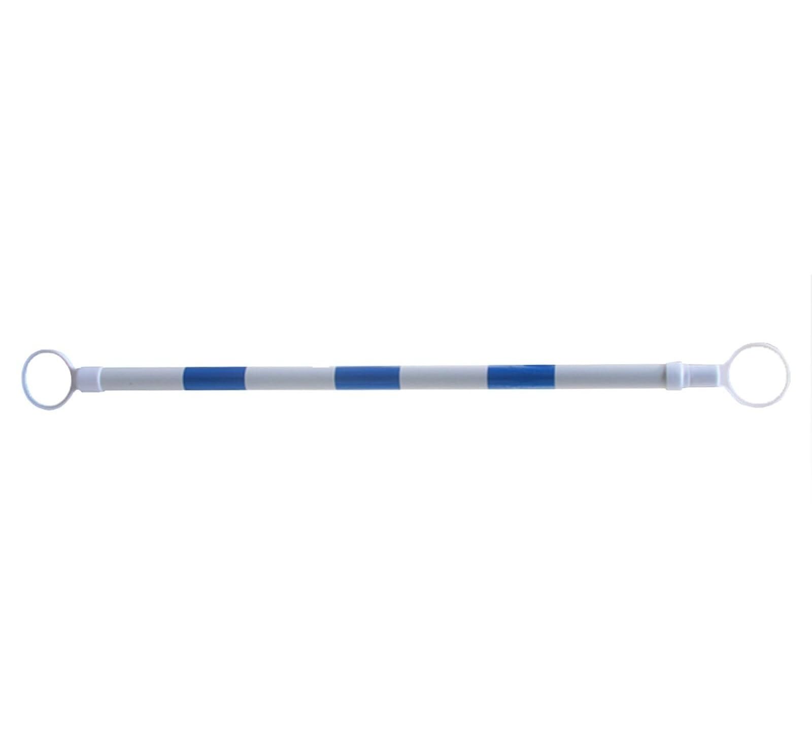 Barrière télescopique en plastique extensible de 1,2 à 2m avec cône de chantier rétractable