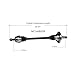 Taungkan CV Axle Shaft Assembly Rear 1PC Replaces 2113500302, 211350030228, 2113500556, 2113500916 for Mercedes-Benz E320 3.2L 2003 2004 2005, for Mercedes-Benz E350 3.5L 2006 2007