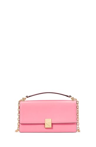 Sac Deco Kate Spade en rubis agrumes avec bandoulière chaîne à rabat élégant