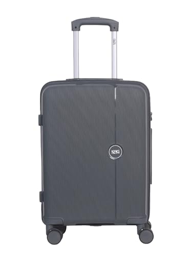 Image of Wiki Zine 8 Wheel Hardside Polycarbonate Trolley by Wildcraft,Medium,Graphite Grey