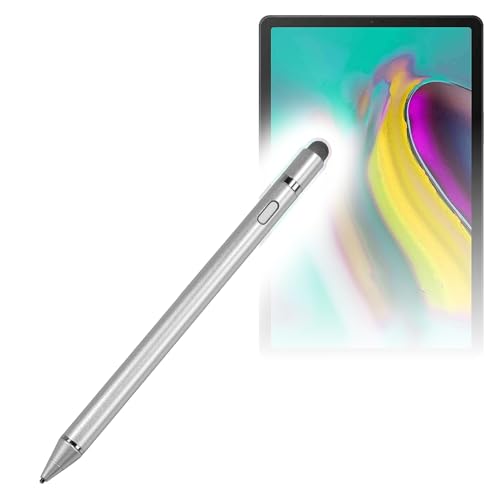 BoxWave Stylus Pen Compatible with Samsung Galaxy Tab S5e LTE - AccuPoint Active Stylus, Electronic Stylus with Ultra Fine Tip - Metallic Silver