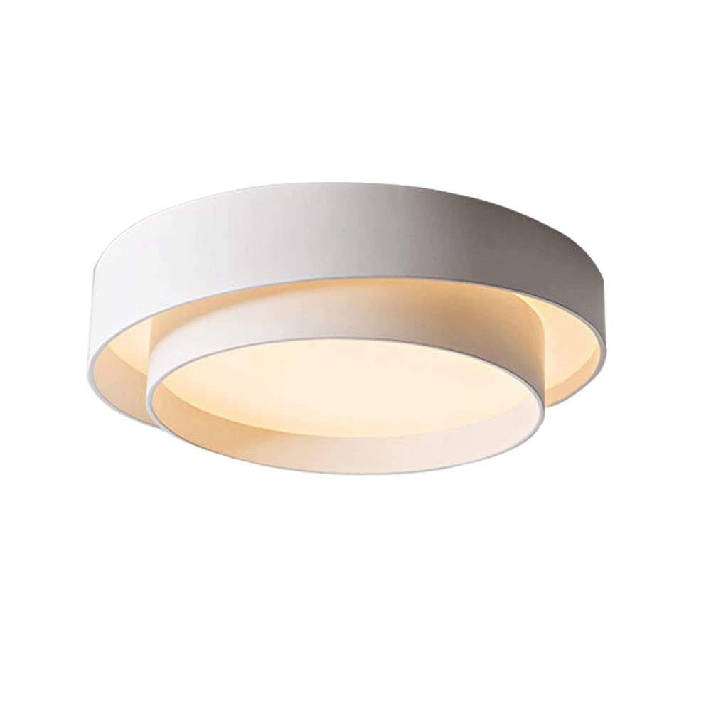 JISHUBO Creative Double-layer Wrought Iron Ceiling Lamp, Embedded Installation Ceiling Light, LED Light Source Energy-saving Ceiling Lamp, Three-tone Ceiling Lamp, Close To Ceiling Light Fixtures