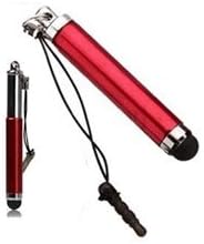 High Quality Universal Capacitive Soft Rubber Tip Retractable Stylus Pen Ideal For All Types OF Touch Screen Devices / iPad 1 2 3 Mini / iPhone 3 4 5 / Samsung / Nokia / BlackBerry / Kobo / Tablets and many more (Red)