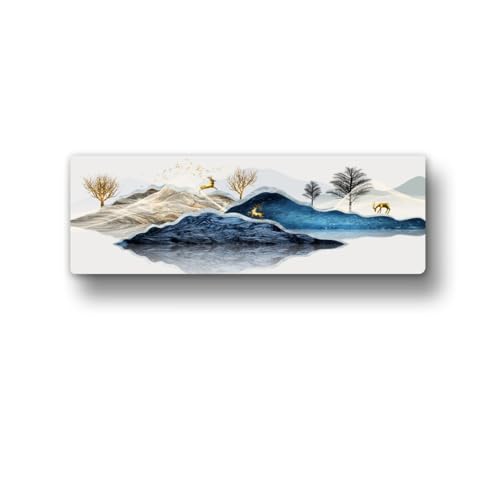 Image of Polyester Printed Air Conditioning Dust Cover Folding Designer Ac Cover For Indoor Split Ac 1.5 Ton (97X 31X 21 Cm ) (New Deer)