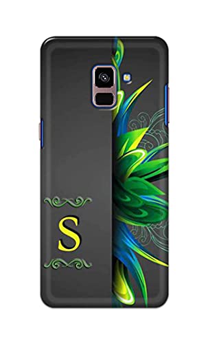 Image of Name II Initial II Letter Alphabet S Hard Back Case Cover for Samsung Galaxy A8 Plus (2018), A730F, A730F / DS Back Cover -(J5) VNS2222