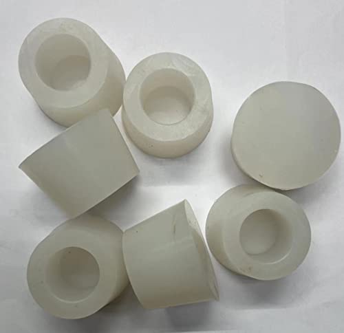 dexierp Fuerza de protección para 13/16" 20 mm (Paquete de 8) Redondo OD Tubo Final Silla Pierna Palo virola Muebles pies Tapa de Goma Taza Almohadilla Cubierta Piso Tapones Protectores Cover