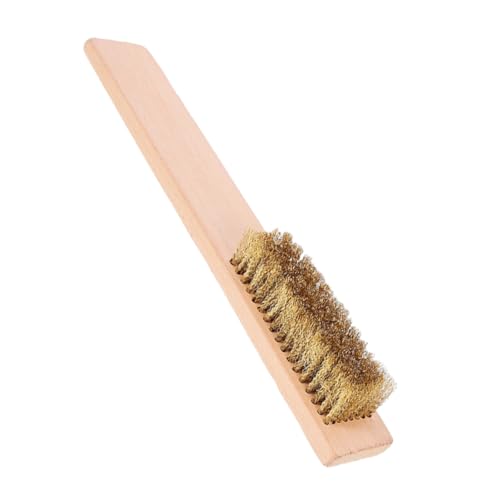 Wooden Handle Ski Wax Brush Bristle Brush for Skiing Board Snowboard Cleaning