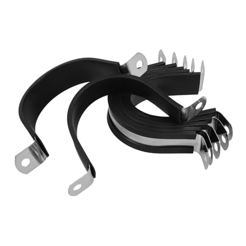 QUMIIRITY 12pièces Clip De Fixation De Tuyau Acier Inoxydable Collier De Serrage Forme De u Avec Protection Lot De Clips Fixes Pour Tuyaux