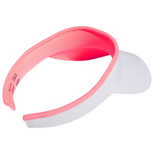 Adidas Womens Match Visors Headwear, Jersey Hats White/Acid Red, One Size Us #TOP3