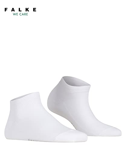 Image of FALKE Women's Family Cotton Sneaker Socks, White, 8-10.5