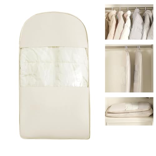 JQC ZASZHX Space Saving Hanging Garment Bag with Compression Zipper.