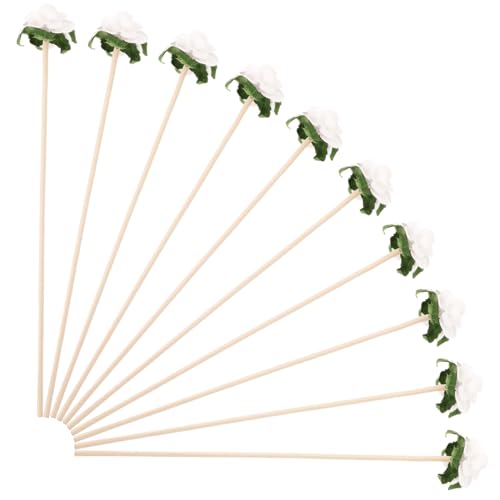 Homoyoyo 10pc Aromatherapy Rattan Paper Flower Diffuser Sticks Essential Oil Bottles Diffuser Sticks Flower for Home Dec